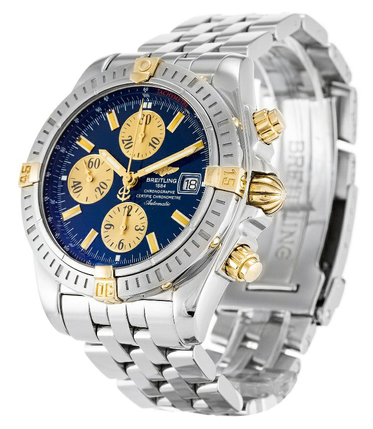 Blue Dial Breitling Chronomat Evolution Replica Review