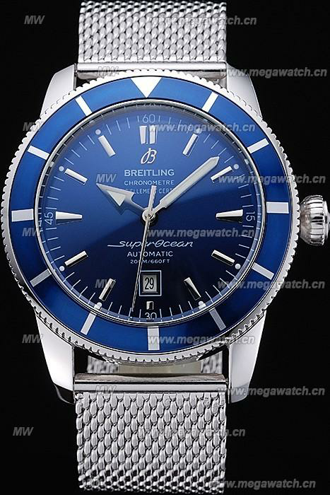 Breitling Certifie SuperOcean Blue Dial Blue Fake Watch