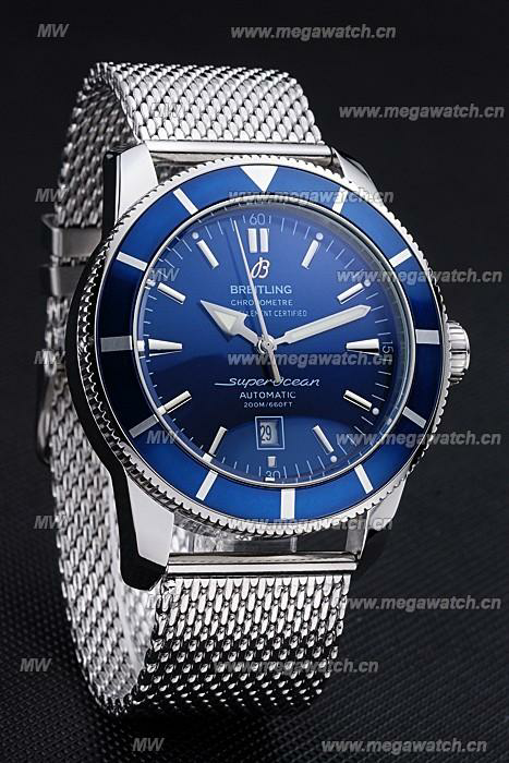 Breitling Certifie SuperOcean Blue Dial Blue Fake Watch