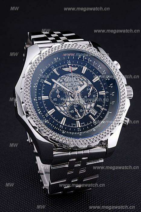 Black Dial Stainless Steel Bracelet 622520 Fake Breitling Bentley watch