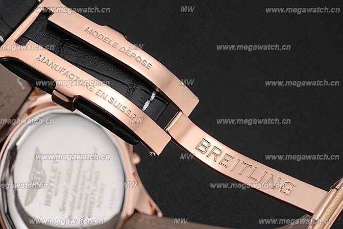 Gold Case Black Dial 622232 Fake Breitling Bentley watch