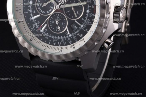 Black Rubber Band Fake Breitling Bentley watch Review