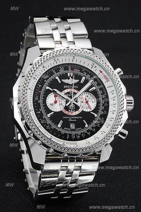 Breitling Bentley Chronograph Stainless Steel Strap 98192 Watch