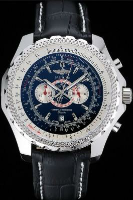 Breitling Bentley Chronograph Black Dial Fake Watch