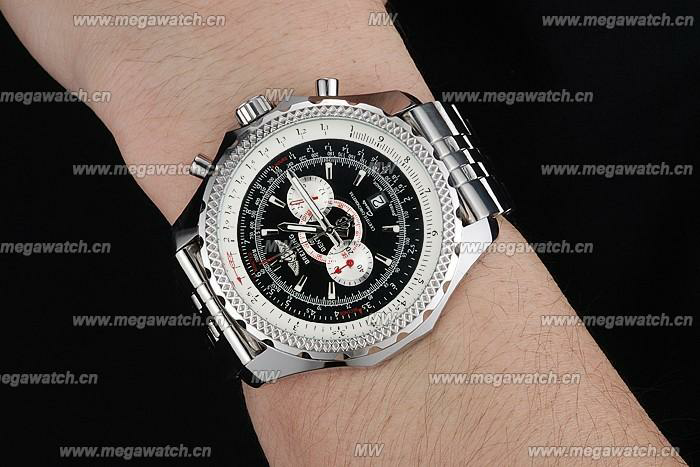 Breitling Bentley Chronograph Stainless Steel Strap 98192 Watch